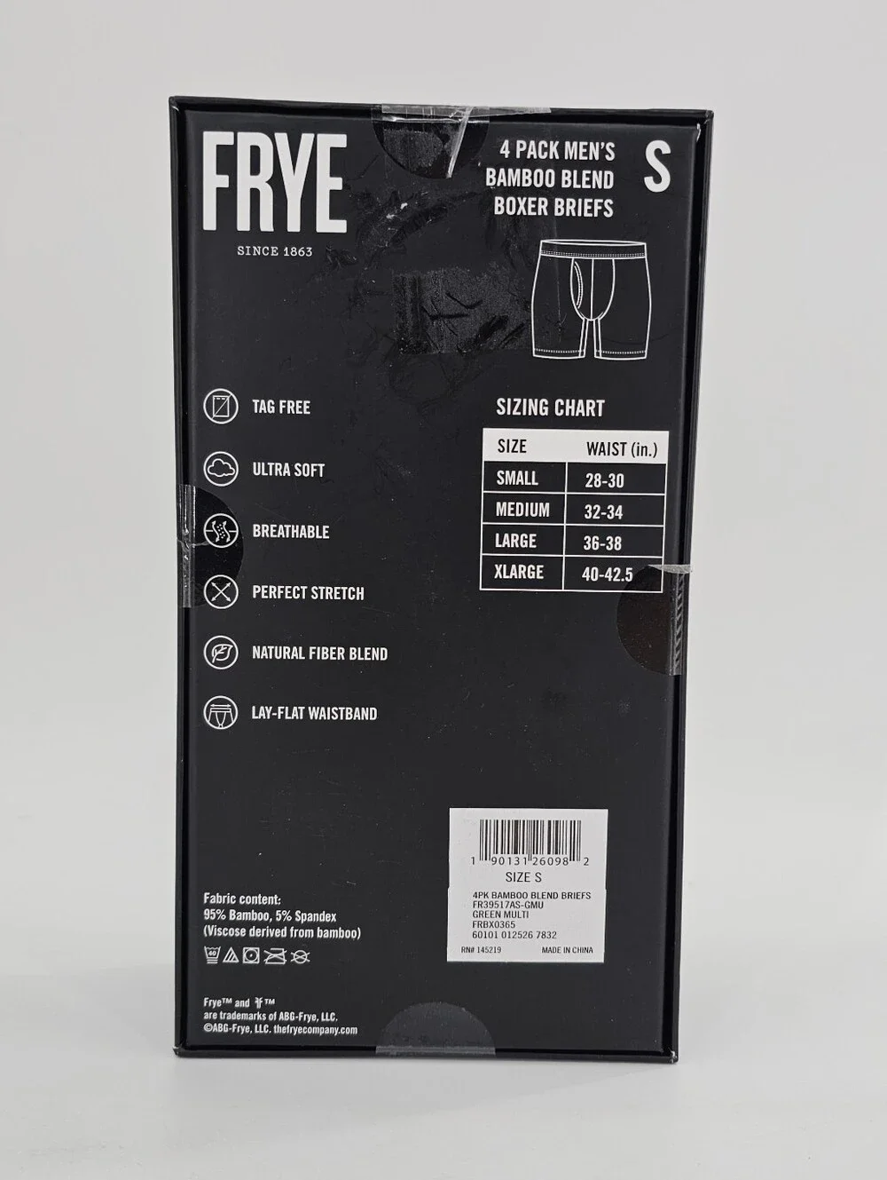 Frye Bamboo Blend Boxer Briefs 4 pack Men's